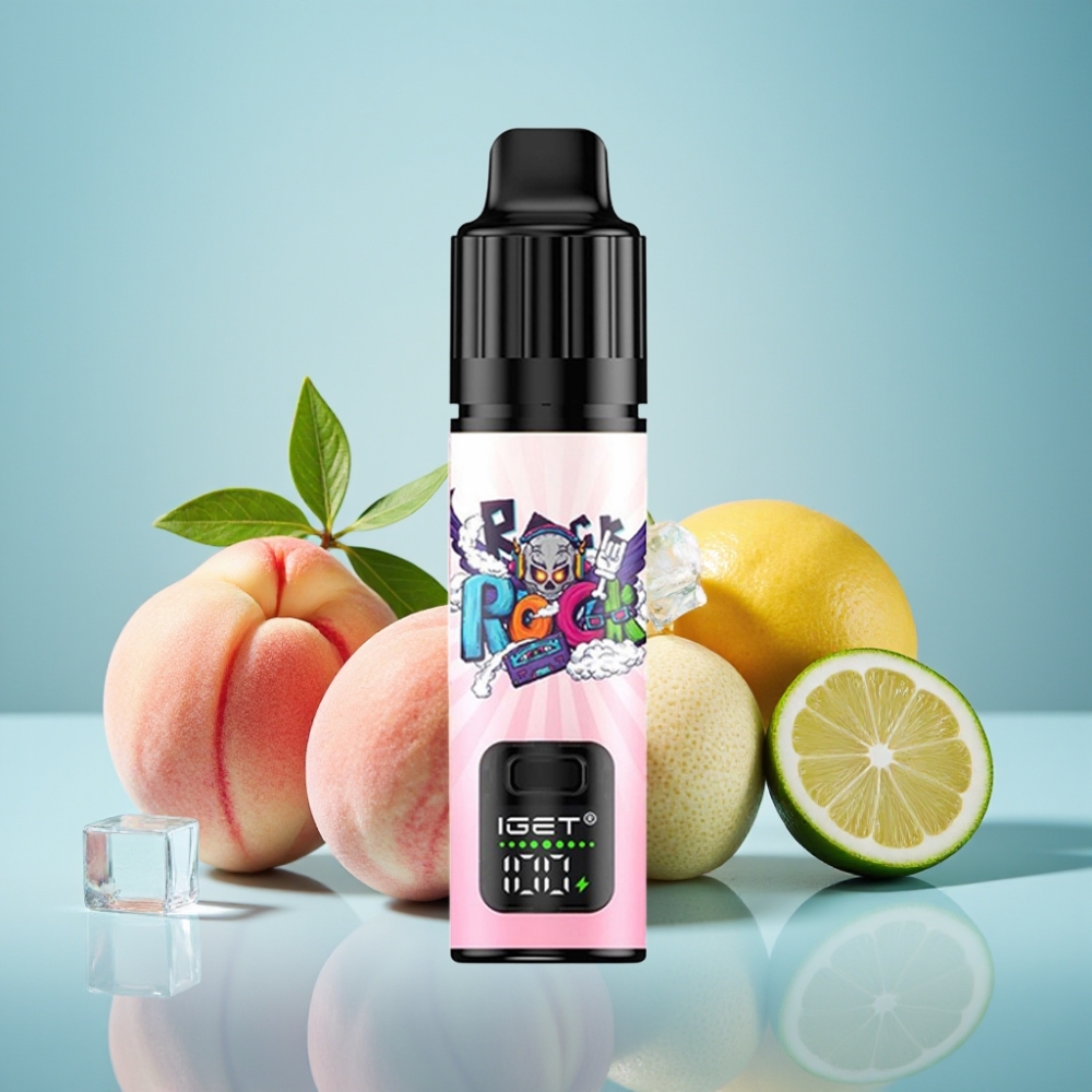 IGET BAR PLUS S3 POD 10000 Puffs Jednorázová E-cigareta Broskyňa Lyčia Lime Ľad 18 ml