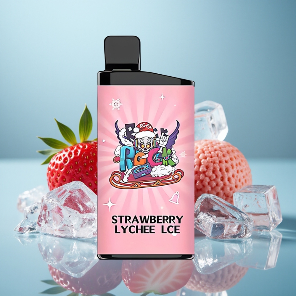 IGET Bar 3500 Puffs Jednorázová E-Cigareta Jahoda Lychee Ľadová (1400 mAh)