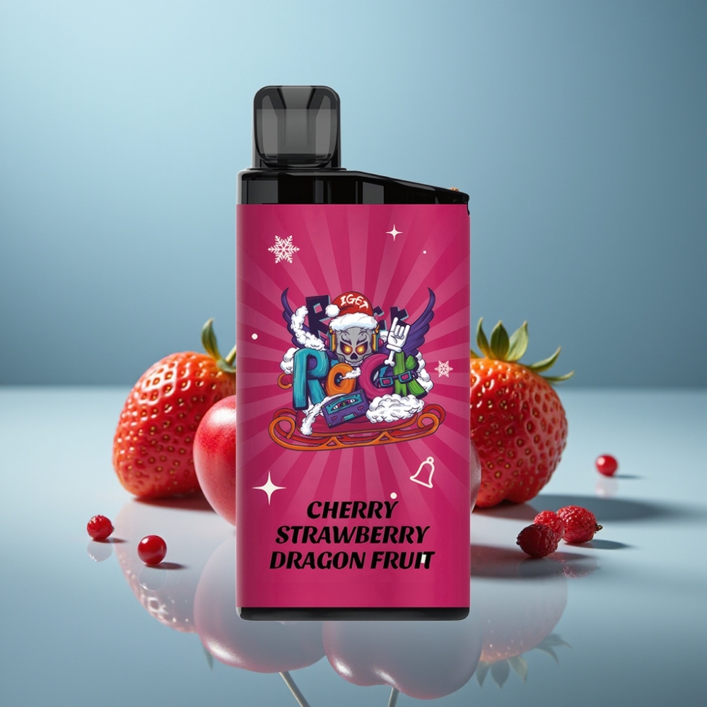 IGET Bar 3500 Puffs Jednorázová E-cigareta Čerešňa Jahoda Dračí Ovocie 1400 mAh