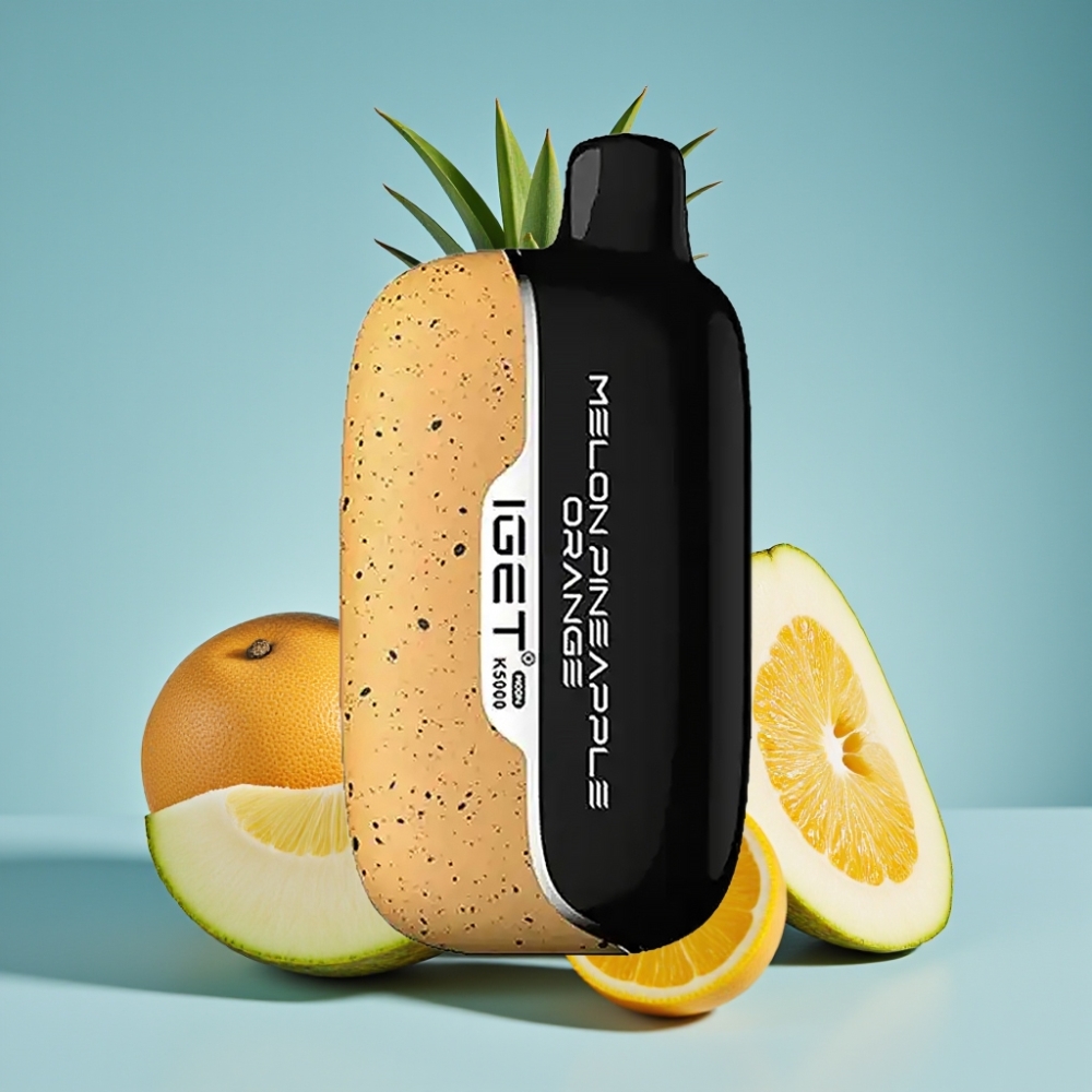 IGET Moon K5000 Puffs Jednorazová E-cigareta Melón Ananás Pomaranč 5000 Puffov