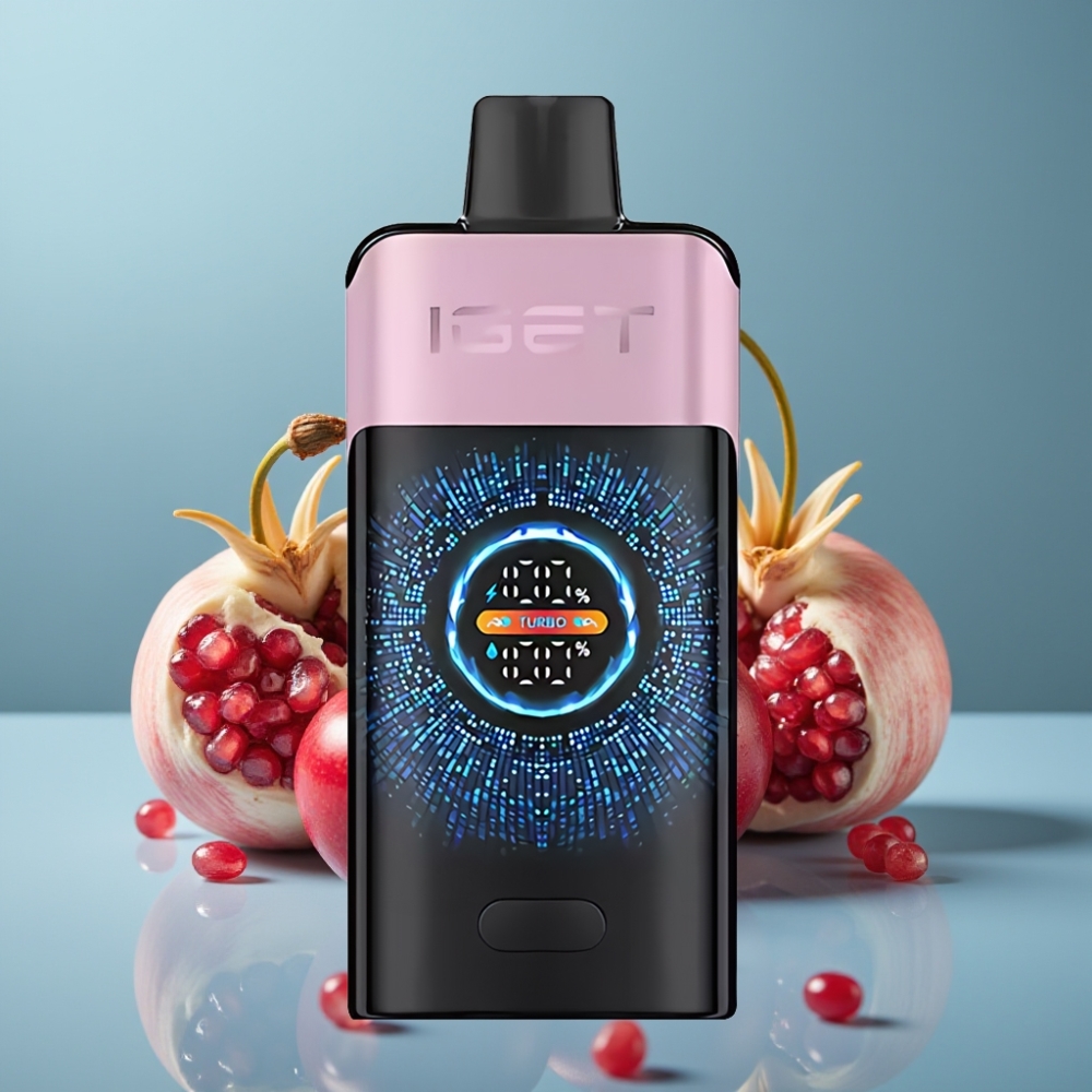 IGET ONE 12000 Puffs Jednorazová E-cigareta Čerešňa Granátové Jablko 2700 mAh IGET ONE 12000 Puffs Jednorazová E-cigareta 2700 mAh