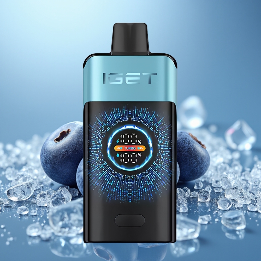 IGET ONE 12000 Puffs Jednorazové Vape Čučoriedkový ľad s 2700 mAh batériou