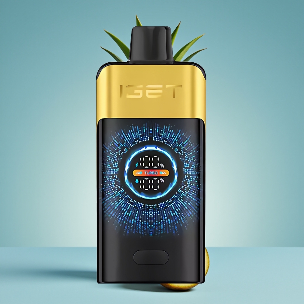 IGET ONE 12000 Puffs Jednorázová E-cigareta Kiwi Ananás 2700 mAh IGET ONE 12000 Puffs Jednorázová E-cigareta Dual Mesh 06 ohm