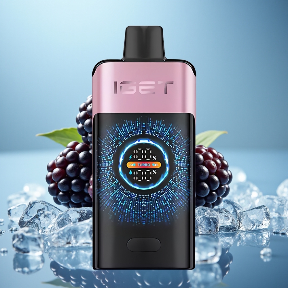 IGET ONE 12000 Puffs Jednorázová E-cigareta Čučoriedkový Ľad s 2700 mAh Batériou