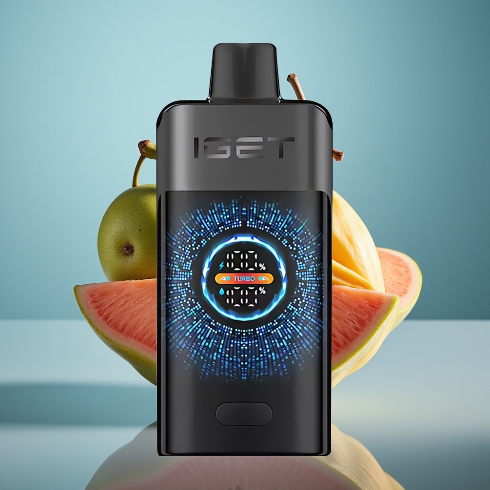 IGET ONE 12000 Púfov Jednorazové Vape Čierny Les s 2700 mAh batériou a veľkým zakriveným farebným displejom