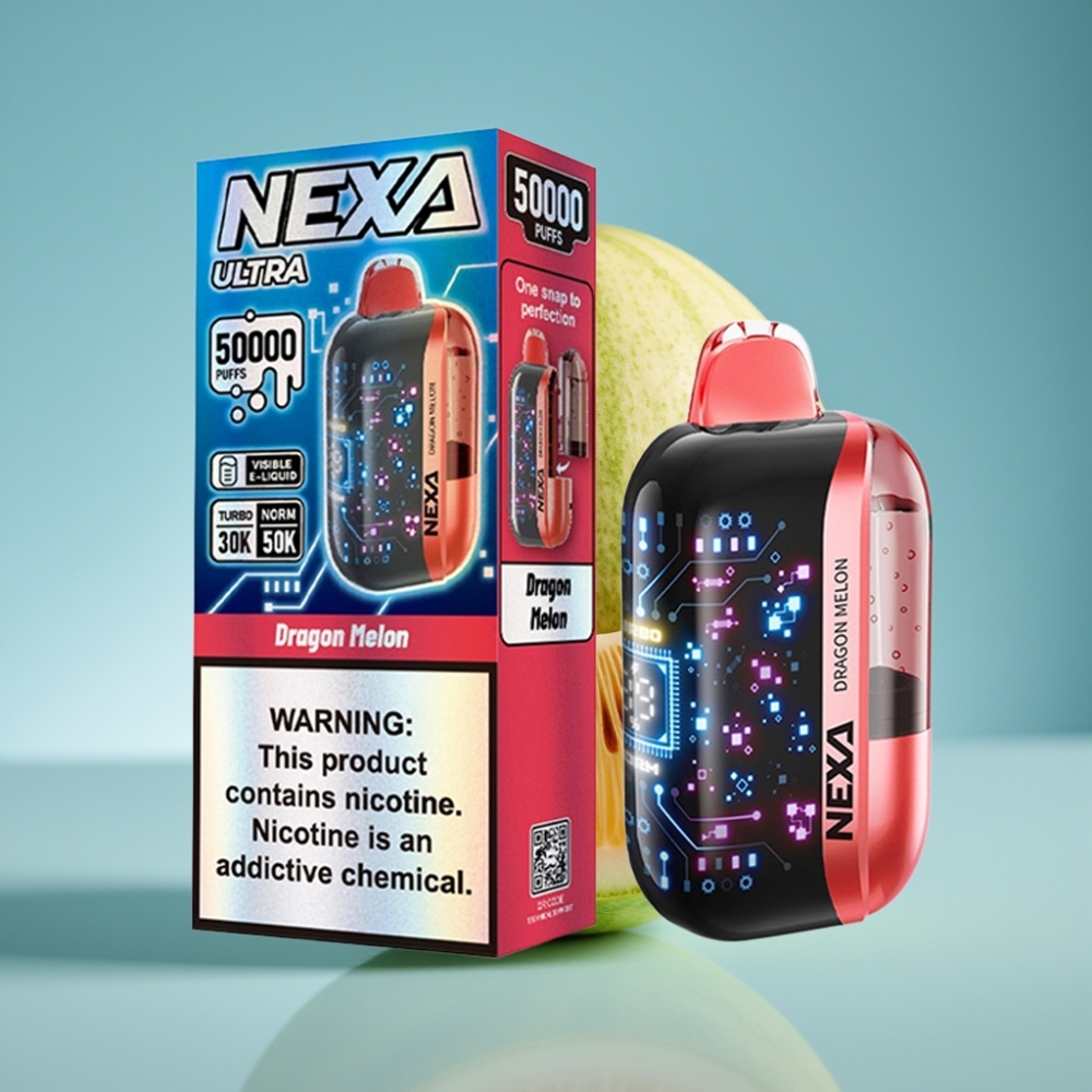 NEXA Ultra 50K Jednorazové Vape Dračí Melón 20ml/800mAh NEXA Ultra 50000 Puffs Jednorazové Vape Dračí Melón 5 Nikotín