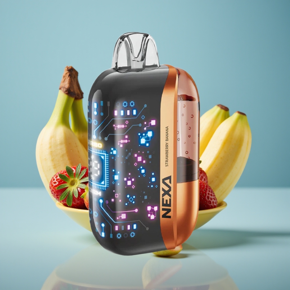 NEXA Ultra 50K Jednorazové Vape Jahoda-Banán 20ml/800mAh