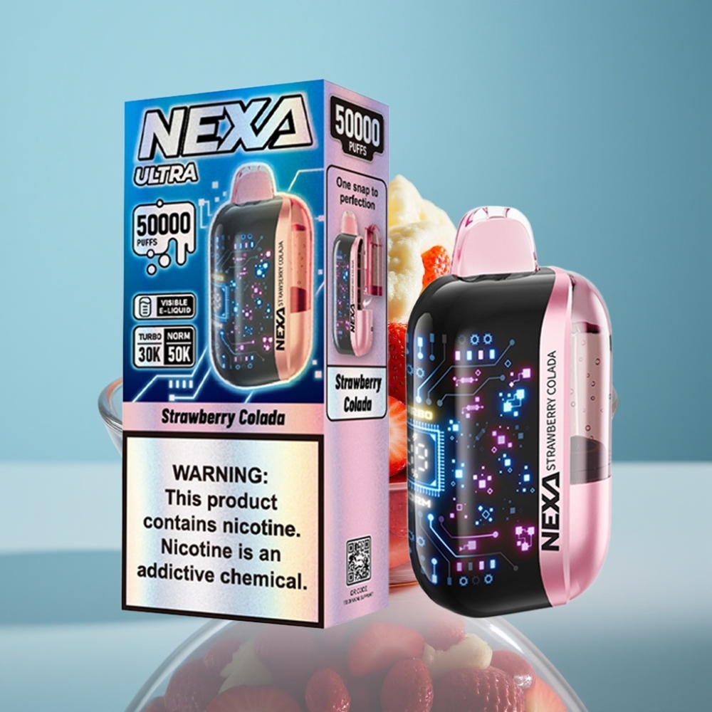 NEXA Ultra 50K Jednorazové Vape Jahoda Colada 20ml/5