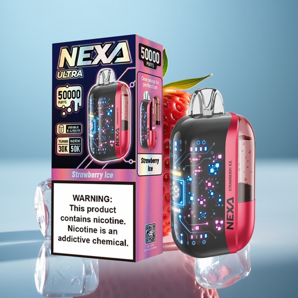 NEXA Ultra 50K Jednorazové Vape Jahodový ľad 20ml/800mAh