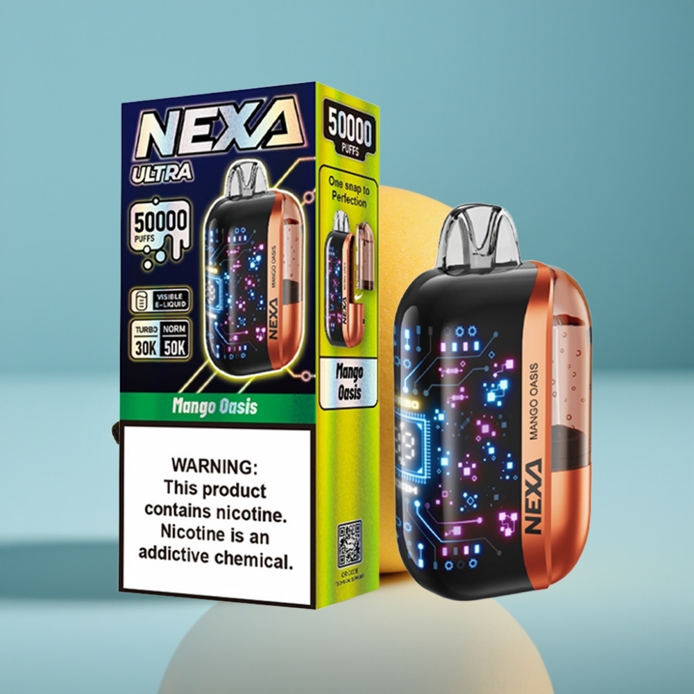 NEXA Ultra 50K Jednorazové Vape Mango Oáza 20ml/5 NEXA Ultra 50000 Puffs Jednorazové Vape Mango Oáza 800mAh