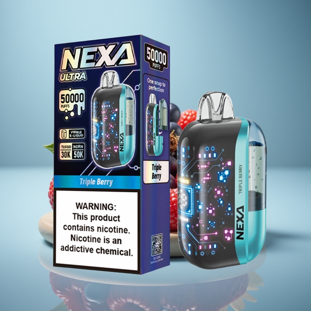 NEXA Ultra 50K Jednorazové Vape Trojité Bobule 20ml 5 Nikotín