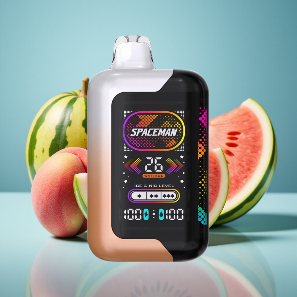 SMOK SPACEMAN SP40000 Bezníkotínová Jednorazové Vape Šťavnatá Broskyňa Vodný Melón 1000mAh