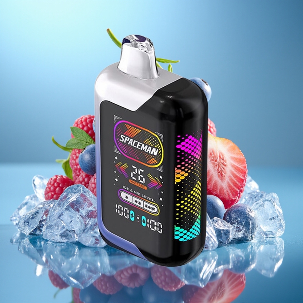 SMOK SPACEMAN SP40000 Zero Nikotín Jednorazové Modrý Malina Ľad