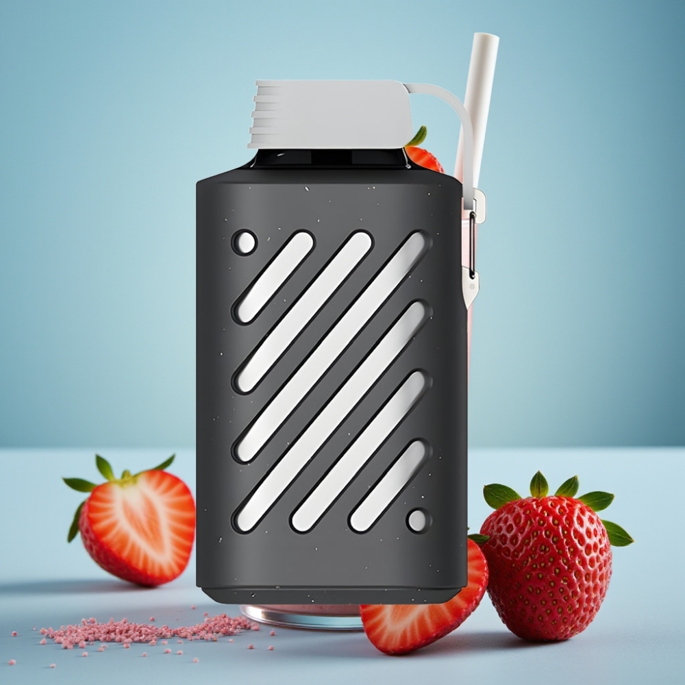 VOZOL GEAR 10000 Jednorázová E-Cigareta Jahodový Koktail 65 PCR 20 ml