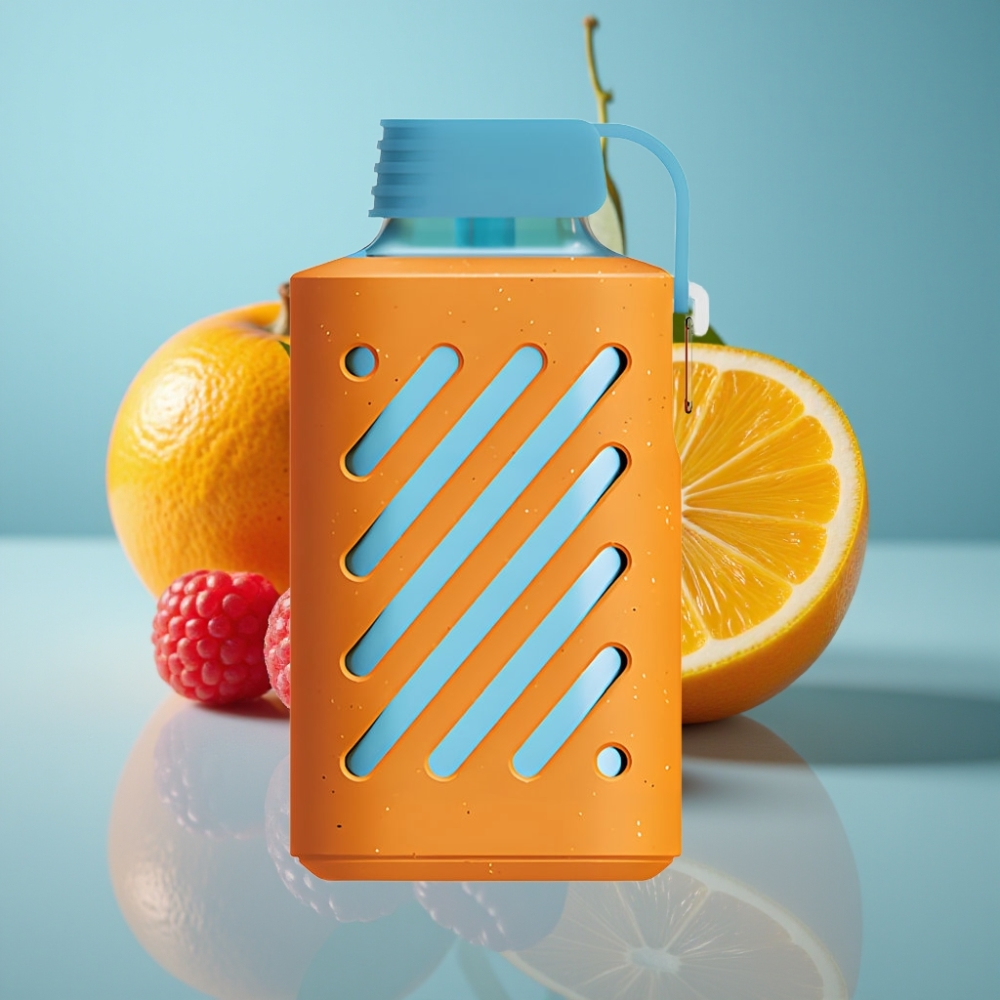 VOZOL GEAR 10000 Jednorázová Vape Malina Mandarinlka 10000 Ťahov 20ml