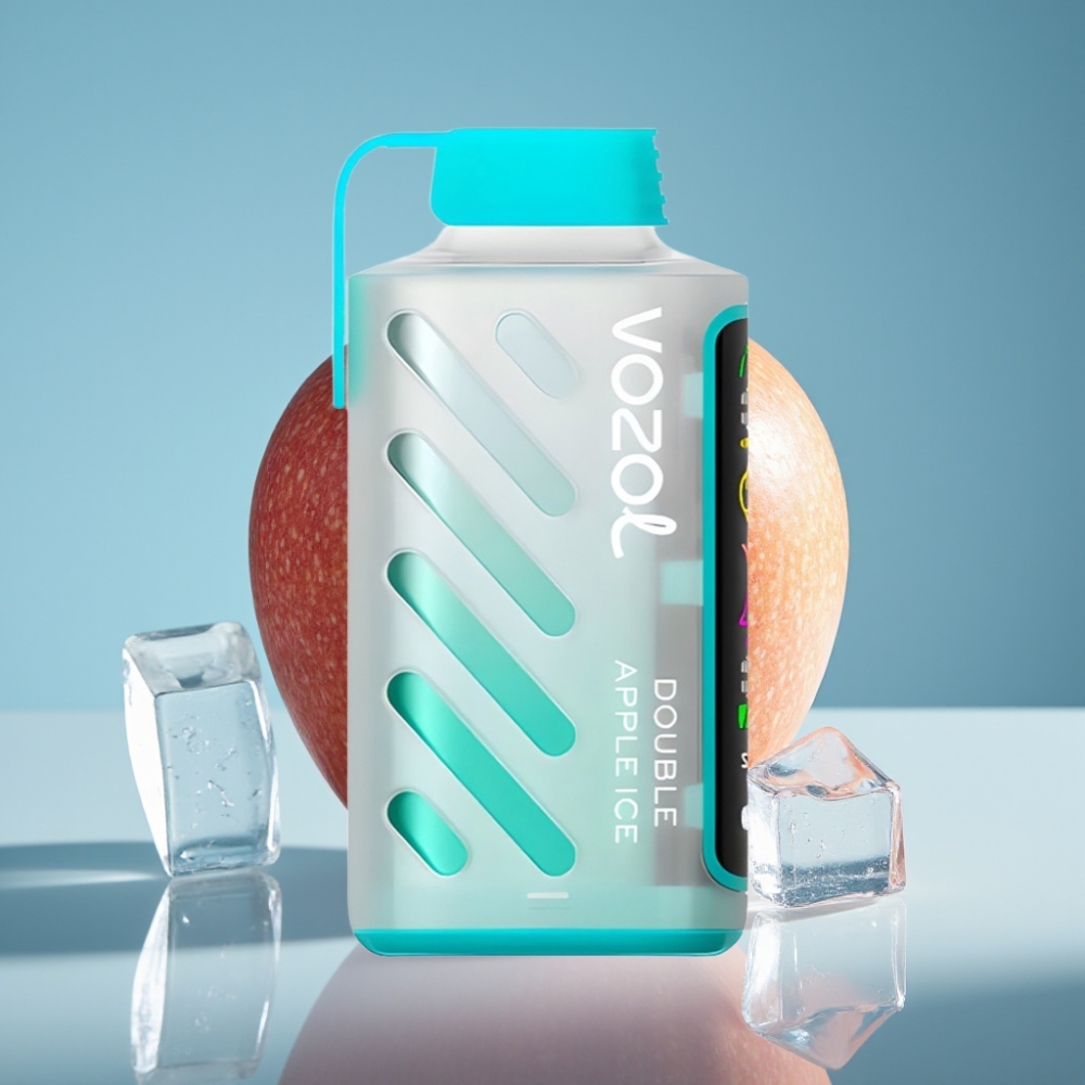 VOZOL Gear Power 20000 Puffs Jednorazové Vape Dvojité Jablko Ľad s SiLC Tech a 20mL