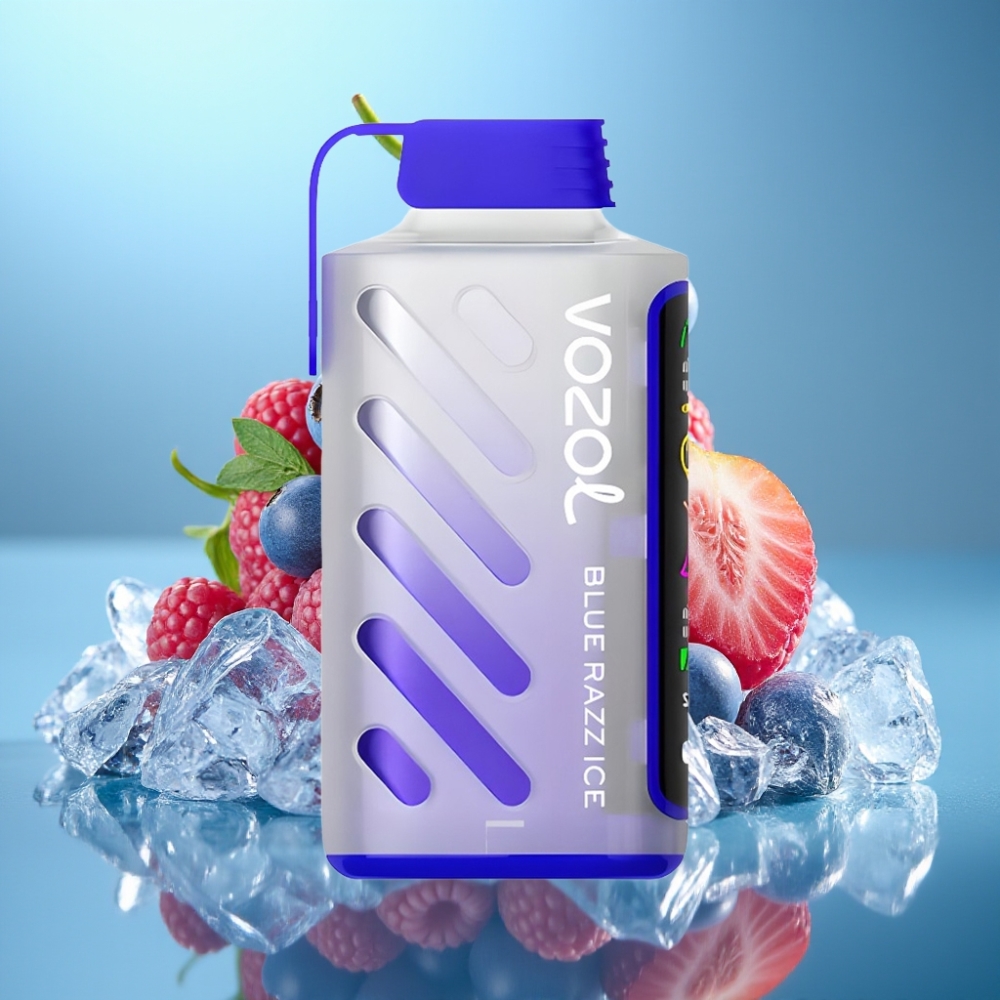 VOZOL Gear Power 20000 Puffs Jednorazové Vape Modrá Malina Ľad s 20mL a Dual Mesh Coil