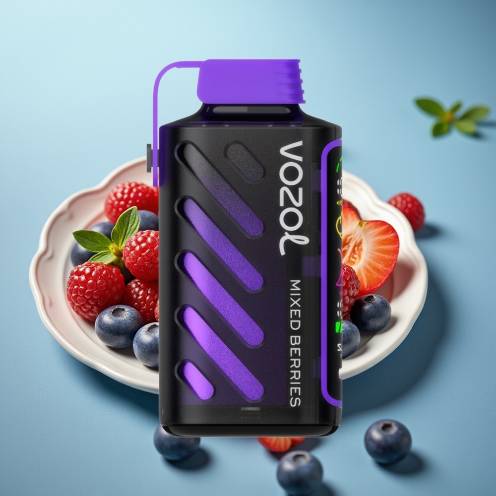 VOZOL Gear Power 20000 Puffs Jednorazové Vape Zmiešané Bobule 20mL SiLC Tech