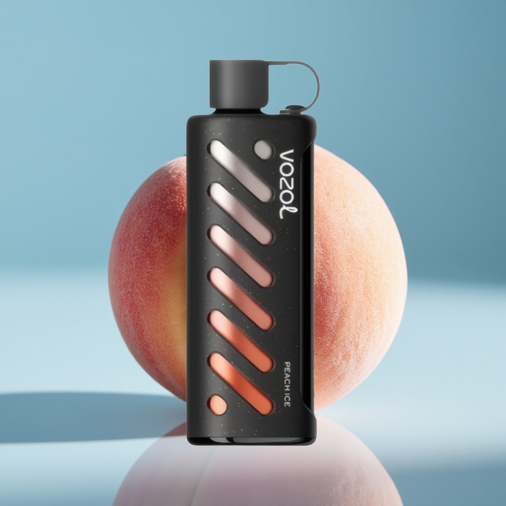 VOZOL Gear Shisha 25000 Pufov Jednorazové Vape Broskyňový ľad a 30 chutí 1000mAh