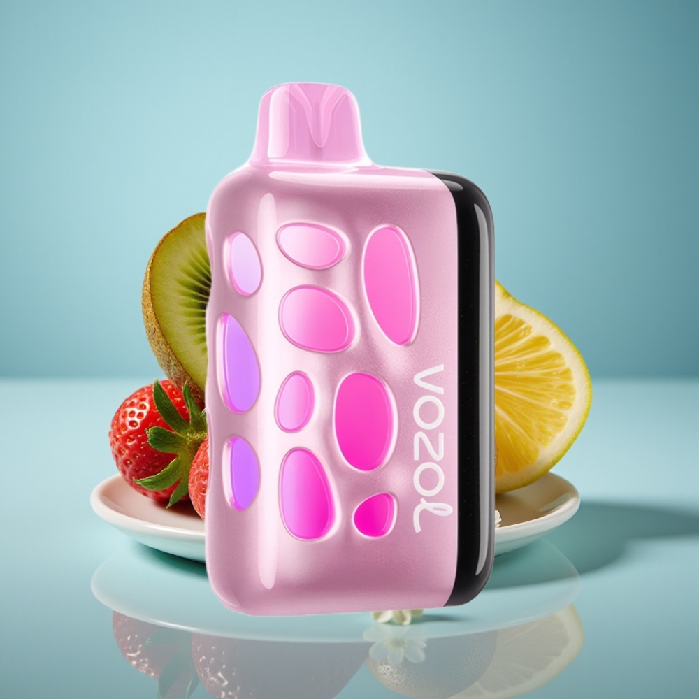 VOZOL RAVE 40000 Jednorázová Vape Jahoda-Kivi 270° Žiariaci Design 80 Nabitie za 20 Min