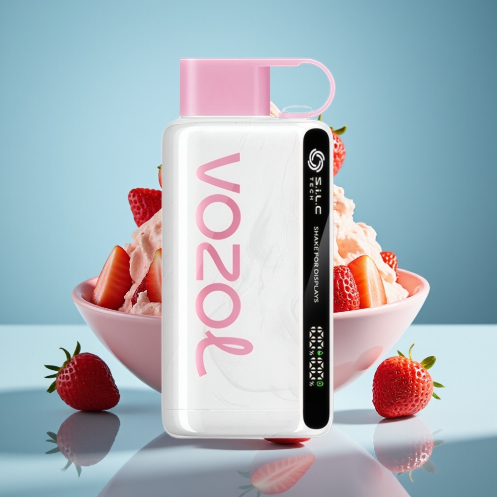 VOZOL STAR 9000/12000 Jednorázová E-cigareta Jahodová Zmrzlina 650mAh 9000/12000 Ťahov