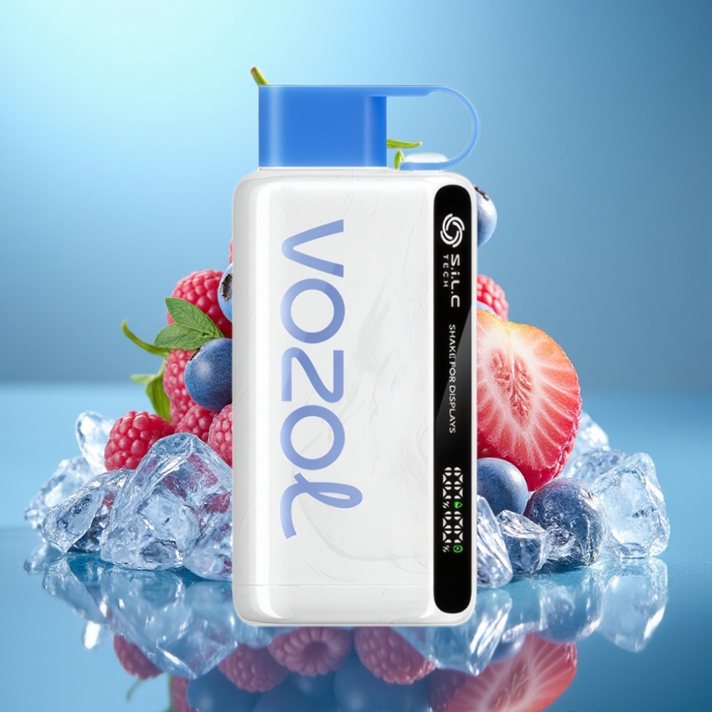 VOZOL STAR 9000/12000 Jednorázová E-cigareta Modrá Malina Ľadová s 650mAh Batériou