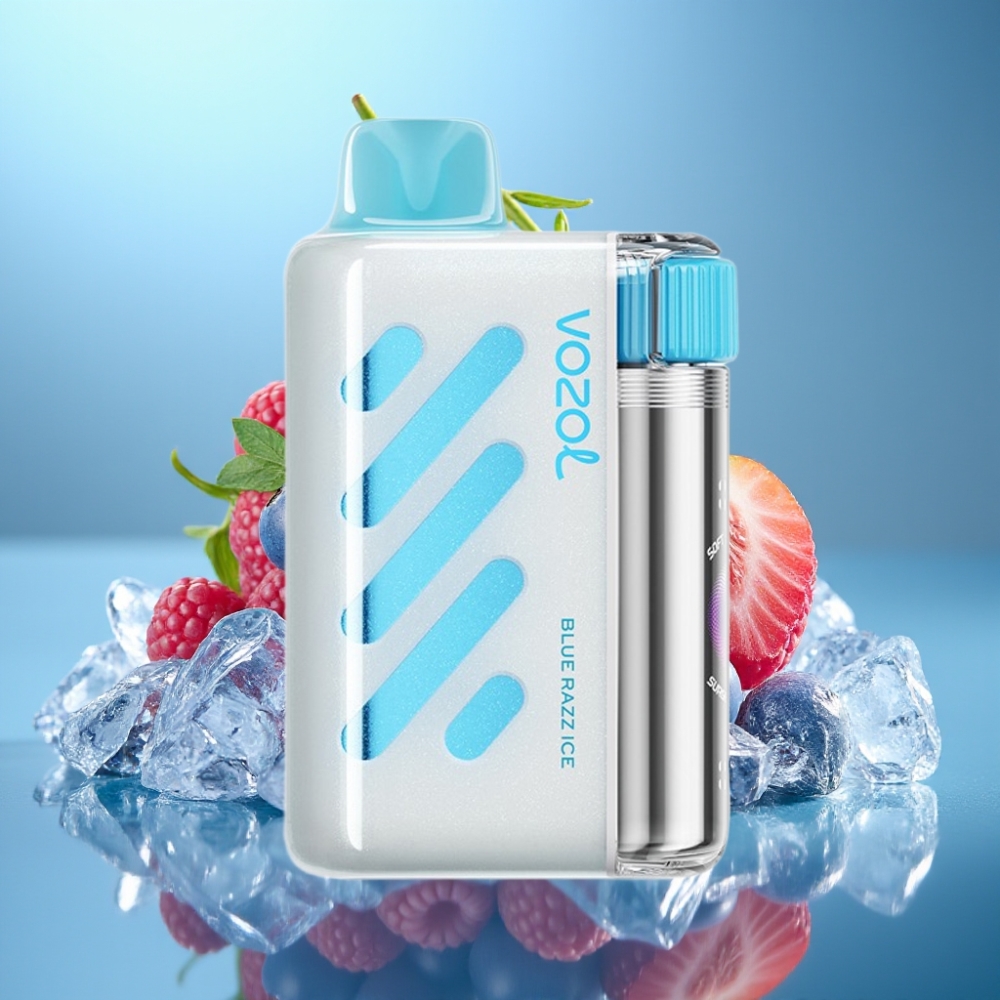 VOZOL VISTA 40000 Puffs Jednorazové Vape Modrá Malina Ľadová s 2 Nikotínu a Quick Charge
