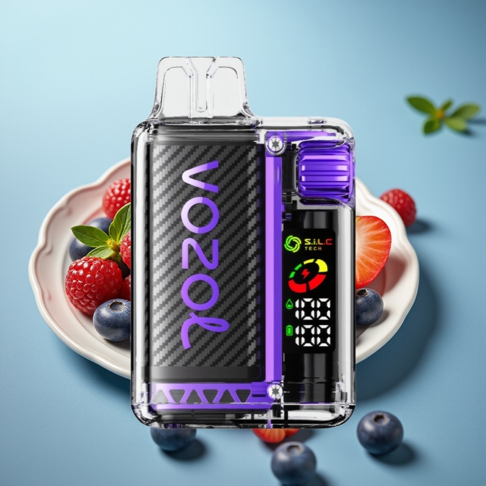 VOZOL Vista 20000 Puffs Dobíjateľná Eko Vape s Mixom Bobúľ a OLED Displejom