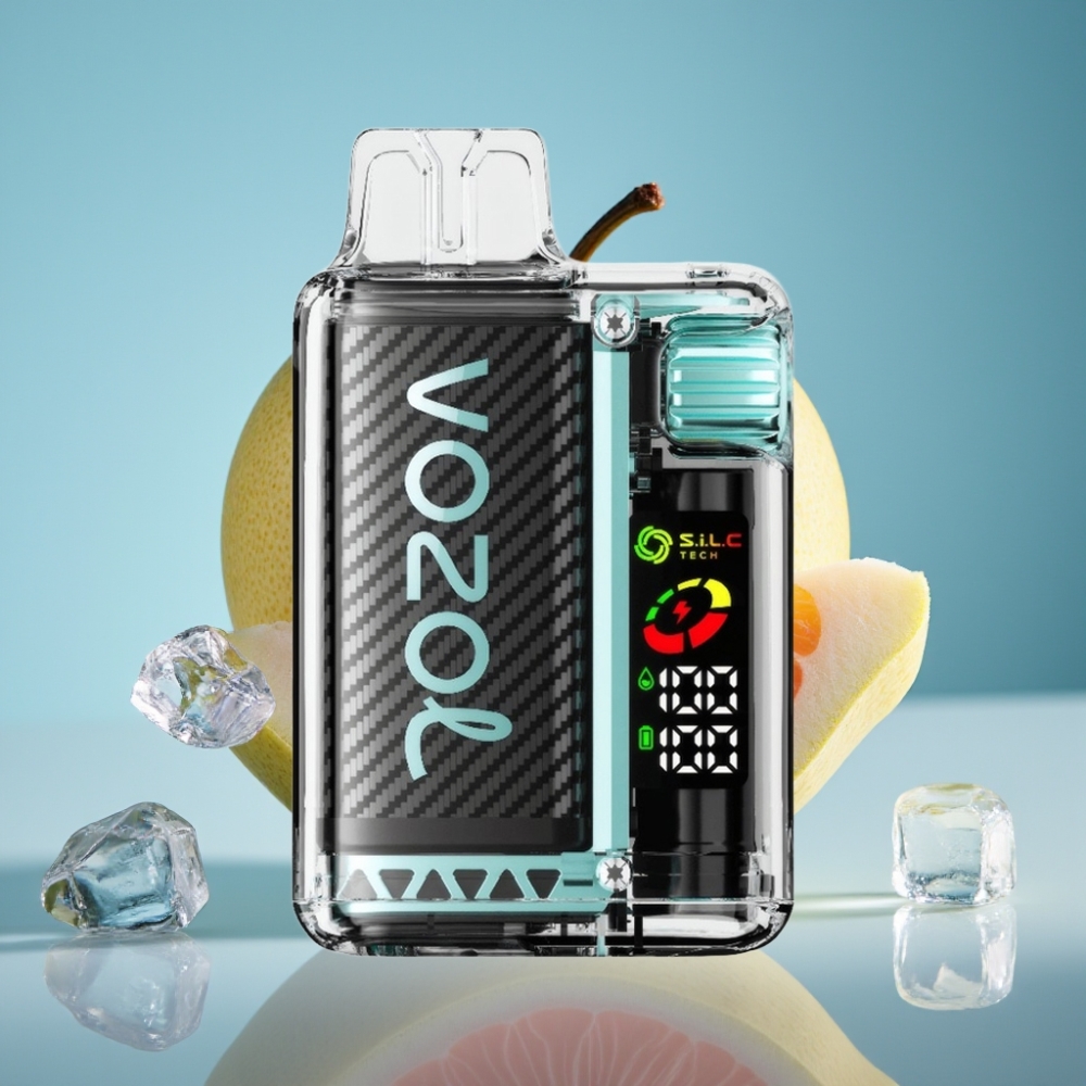 VOZOL Vista 20000 Puffs Jednorazová Vape Zelené Jablko Ľad s OLED Displejom