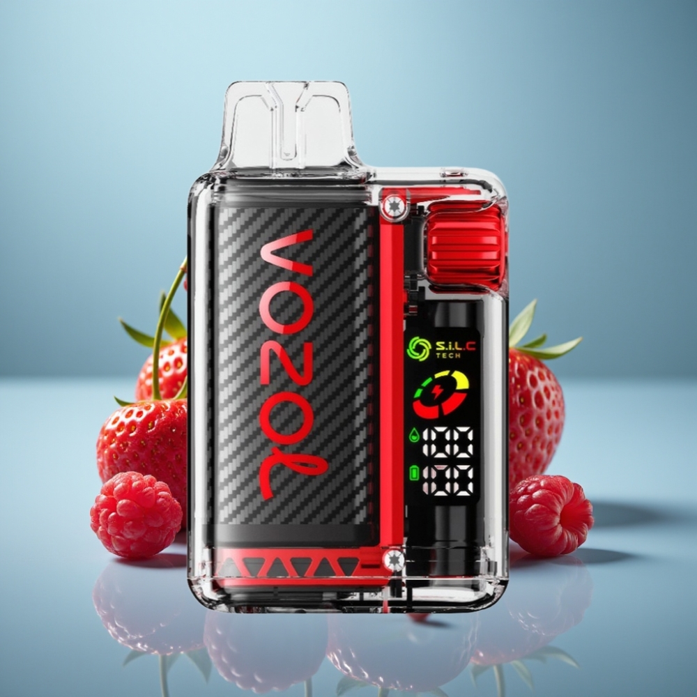 VOZOL Vista 20000 Puffs Jednorázová Vape Jahoda Malina Čerešňa a 650mAh Batéria
