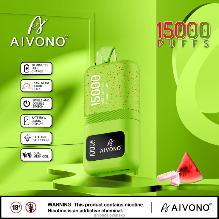 Aivono Slovensko 62L8BJ65 Aivono AIM magic 15 000 žuvačka z vodného melónu