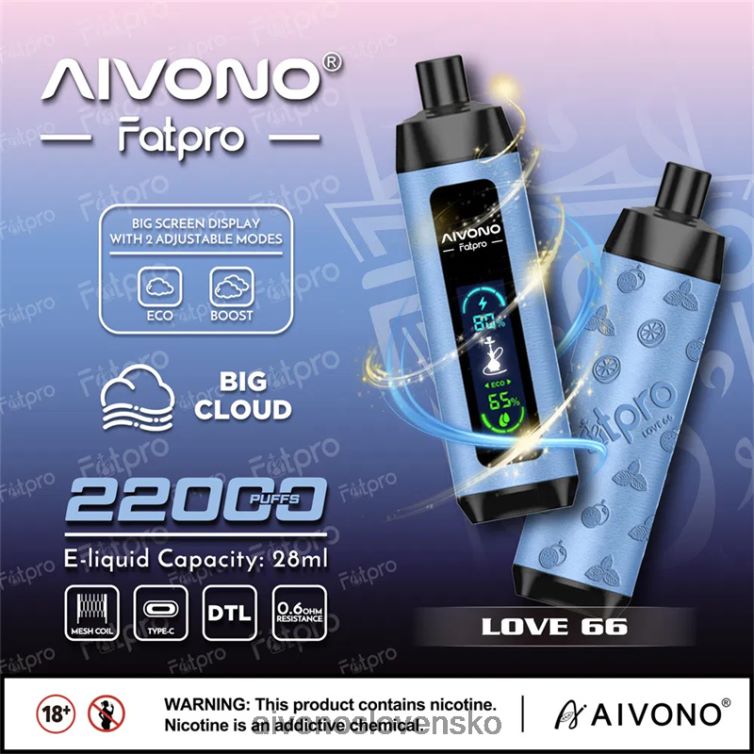 Aivono Vape Slovensko 62L8BJ6 Aivono Fatpro 22 000 láska 66