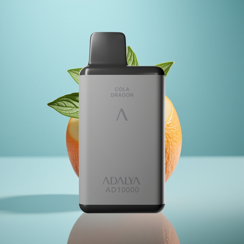 Adalya AD 10000 Puffs Jednorazové Vape Mätový Point Priestorovo sivá 14 ml