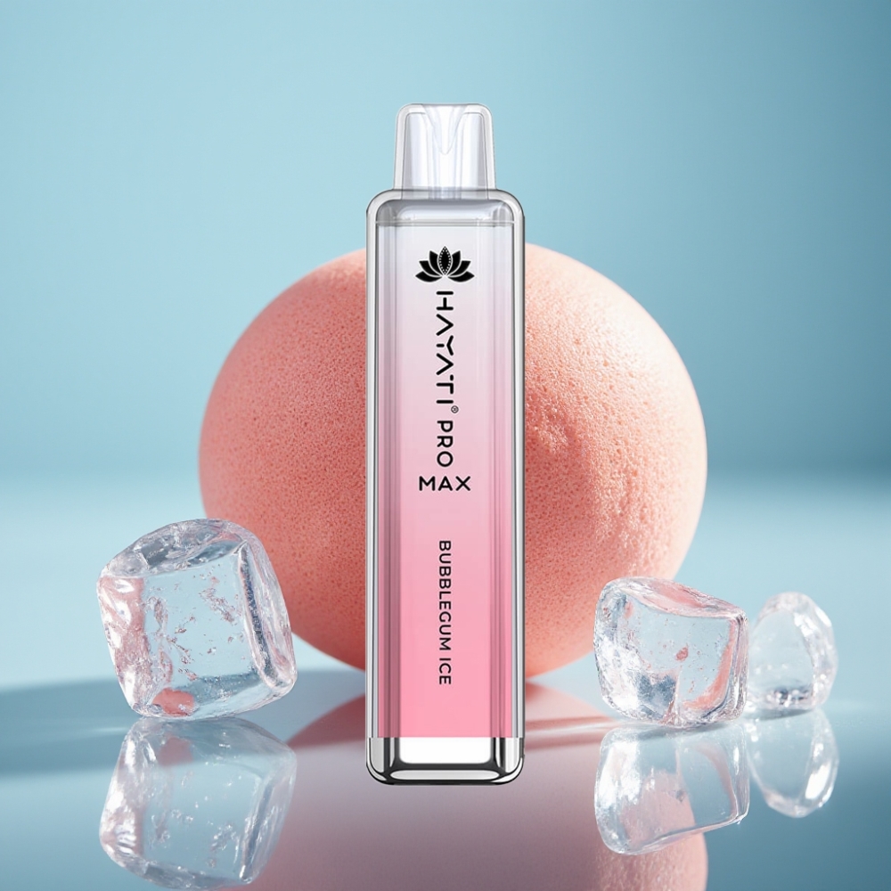 Hayati Pro Max 4000 Púfov Jednorazové Vape Bubblegum Ice 5% Nikotín Hayati Pro Max 4000 Púfov Jednorazové Vape 1400mAh Batéria