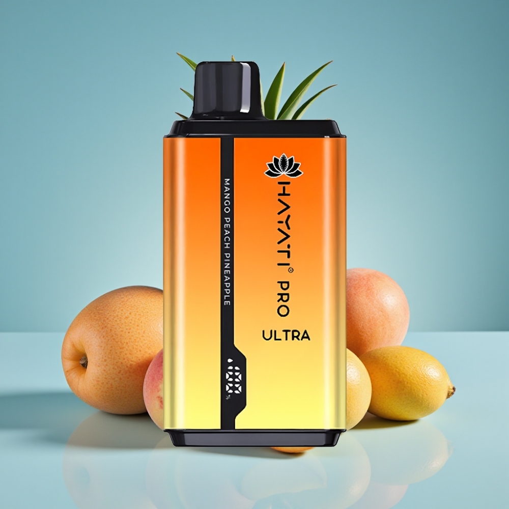 Hayati Pro Ultra 15000 Puffs Jednorazové Vape Mango Broskýňa Ananás 2×12ml