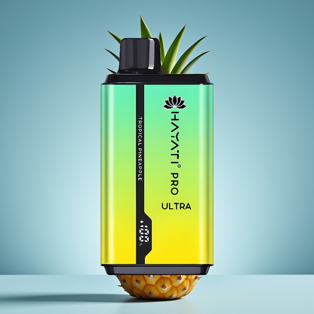Hayati Pro Ultra 15000 Puffs Jednorazové Vape Tropická Ananás 2×12ml