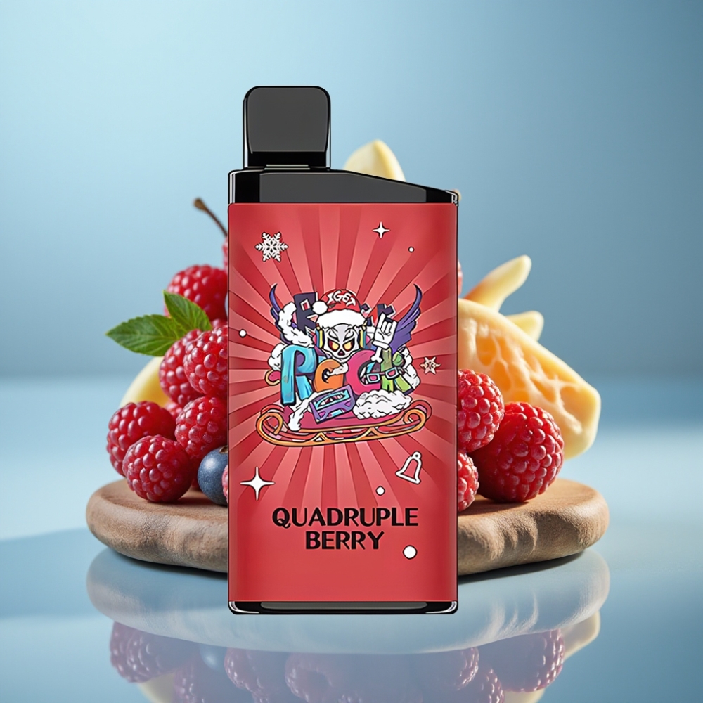 IGET Bar 3500 Puffs Jednorázová E-cigareta Štvoritá Bobuľa 1400 mAh