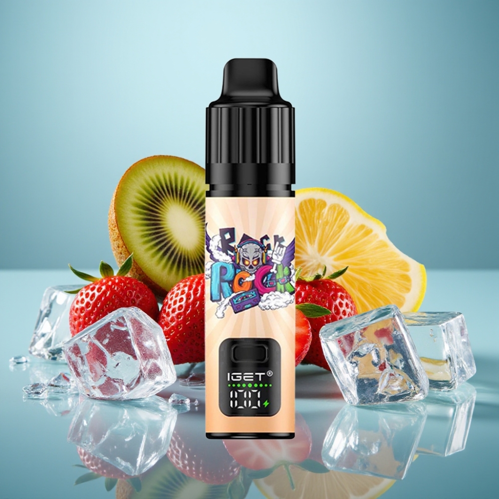 IGET BAR PLUS S3 POD 10000 Puffs Jednorázová E-cigareta Jahoda-Kivi Ľadová 18ml 5%