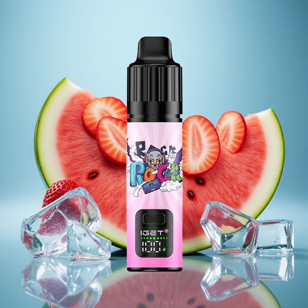 IGET BAR PLUS S3 POD 10000 Puffs Jednorázová E-cigareta Jahoda Vodný Melón Ľad 18ml