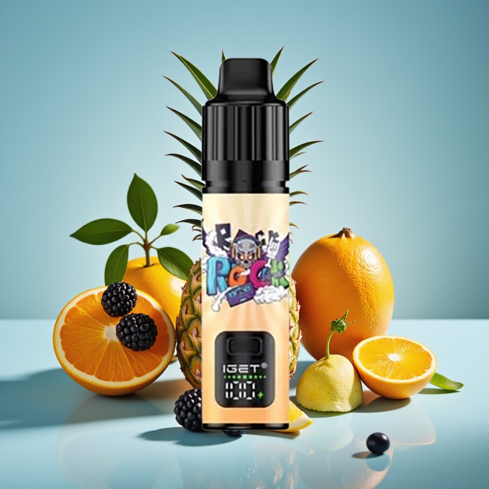 IGET BAR PLUS S3 POD 10000 Puffs Jednorázová Vape Černé Rybíz Ananás Pomaranč 18 ml IGET BAR PLUS S3 POD 10000 Puffs Jednorázová Vape 50mg/mL