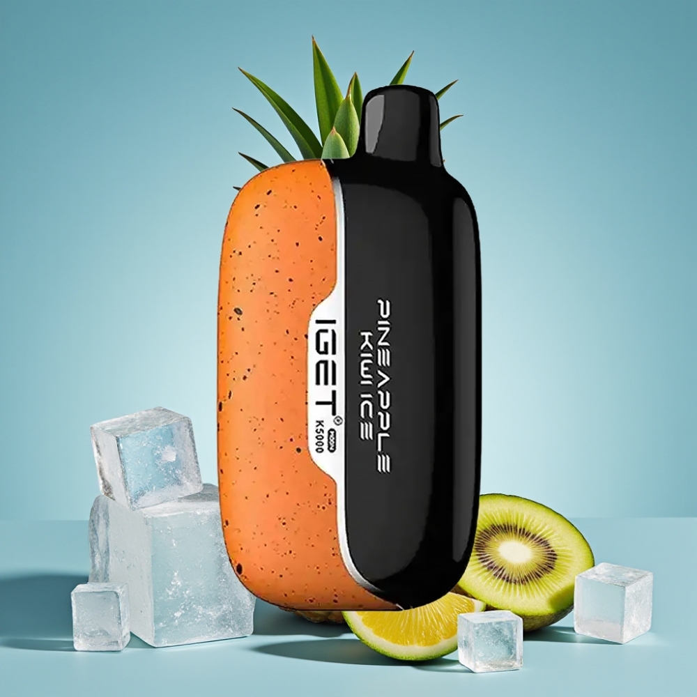 IGET Moon K5000 Puffs Ananás Kiwi Ľad Jednorazové Vape 81,5 g