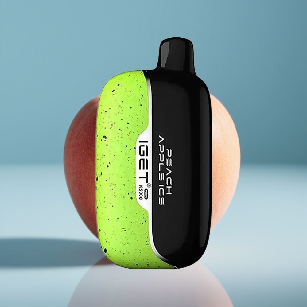 IGET Moon K5000 Puffs Jednorazové Vape Broskyňa Jablko 5000 Puffs 1.35 Ohm