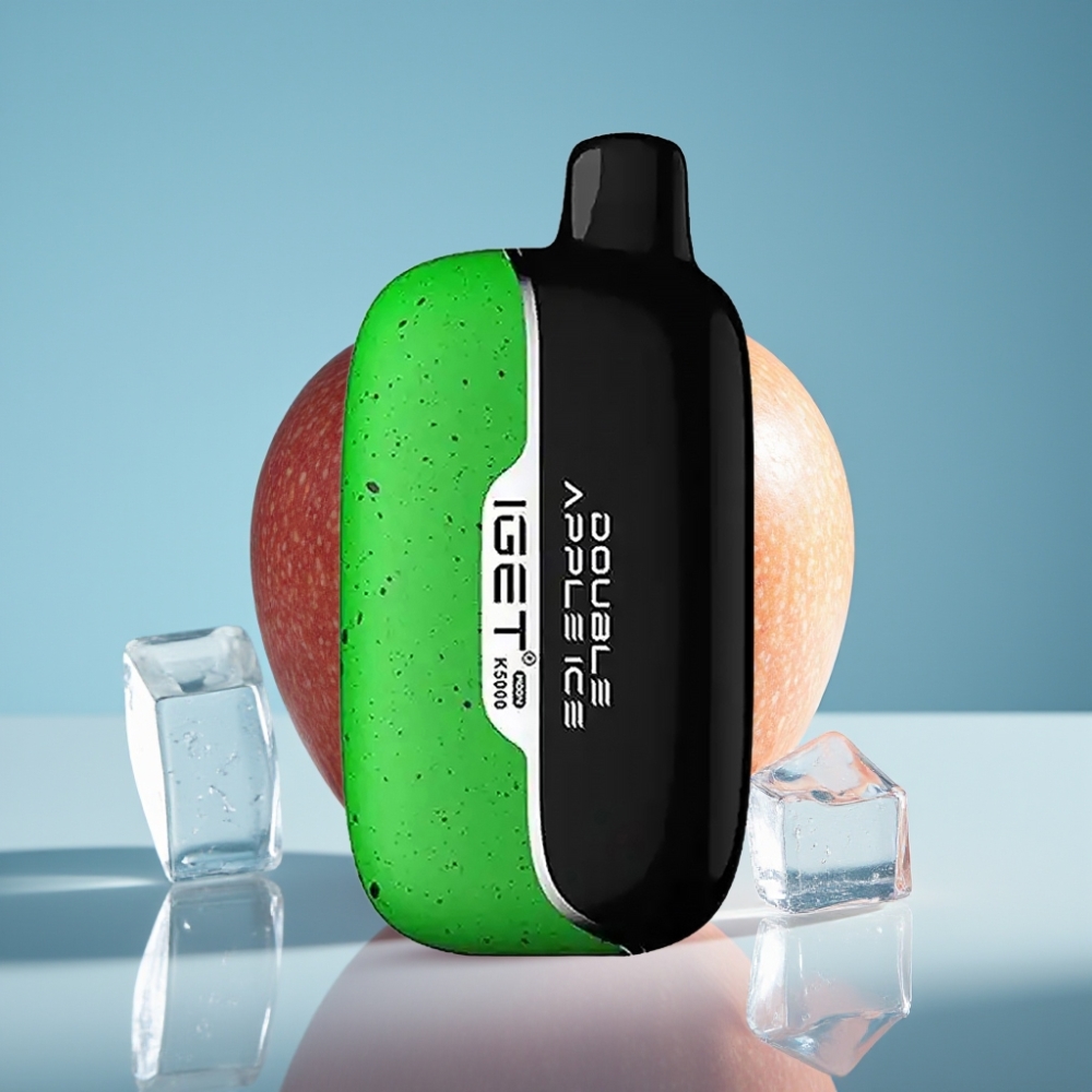 IGET Moon K5000 Puffs Jednorazové Vape Dvojité Jablko Ľad s Mesh Coil 1.35 Ohm