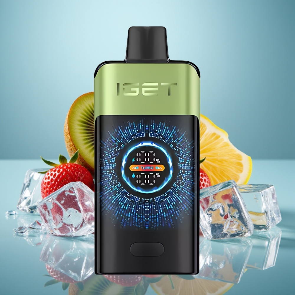 IGET ONE 12000 Puffs Jednorázová E-cigareta Jahoda-Kivi-Ice 2700 mAh