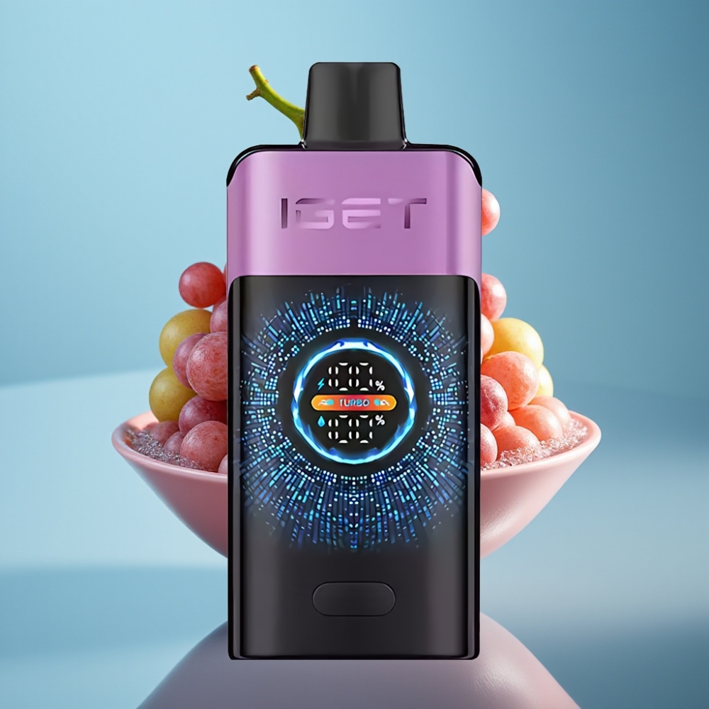 IGET ONE 12000 Puffs Jednorazové Vape Chupa Chups Hroznový 2700 mAh