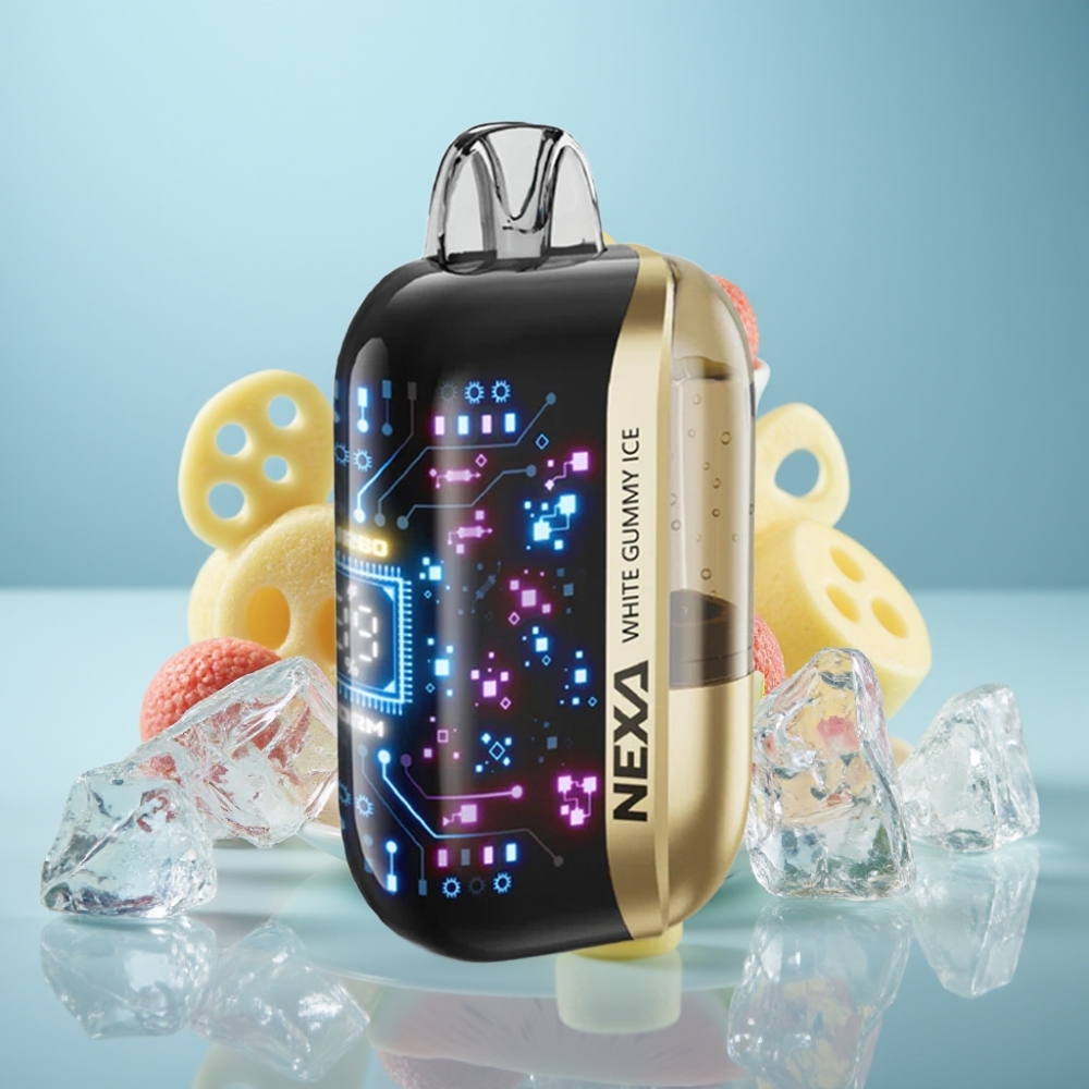 NEXA Ultra 50K Jednorazové Vape Biela Žuvačková Zmrzlina, 20ml, 5% Nikotínu