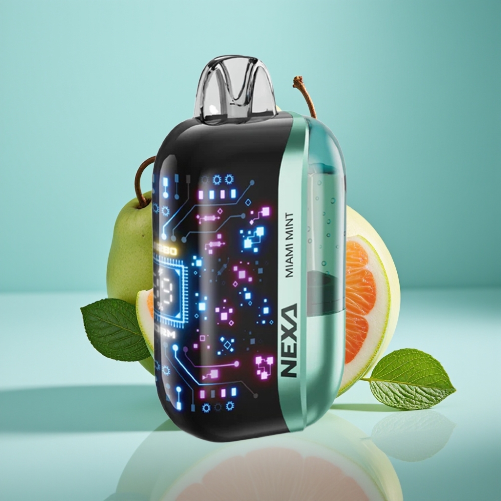 NEXA Ultra 50K Jednorazové Vape Miami Mätová Menta 20ml/5% NEXA Ultra 50000 Puffs Jednorazové Vape Miami Mätová Menta 800mAh