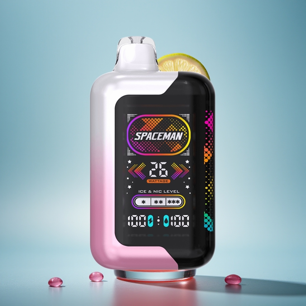 SMOK SPACEMAN SP40000 Zero Nikotín Jednorazové Ružová Limonáda 20ml/1000mAh