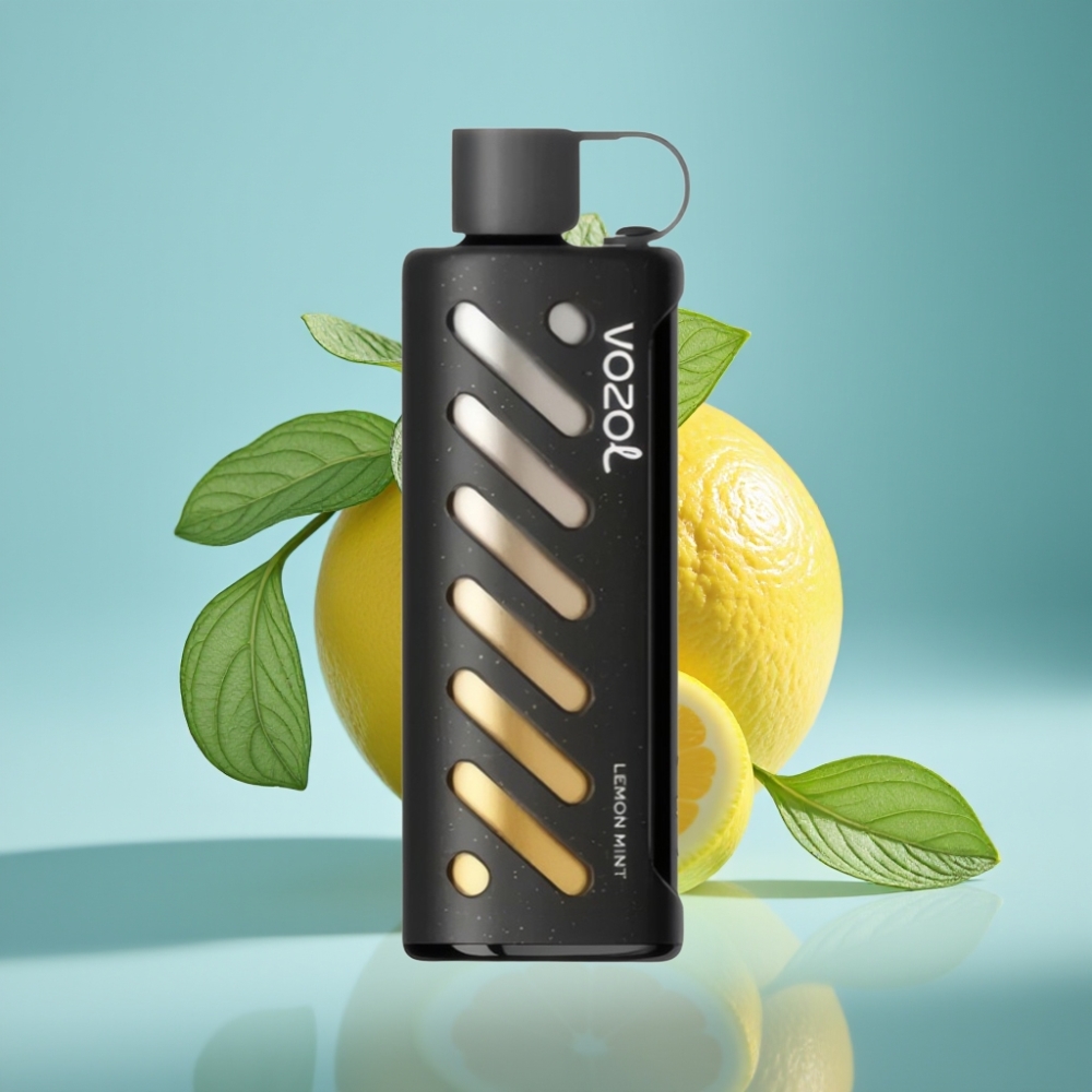 VOZOL Gear Shisha 25000 Puffs Citrónová Mätová Jednorazová Vape s 1000mAh