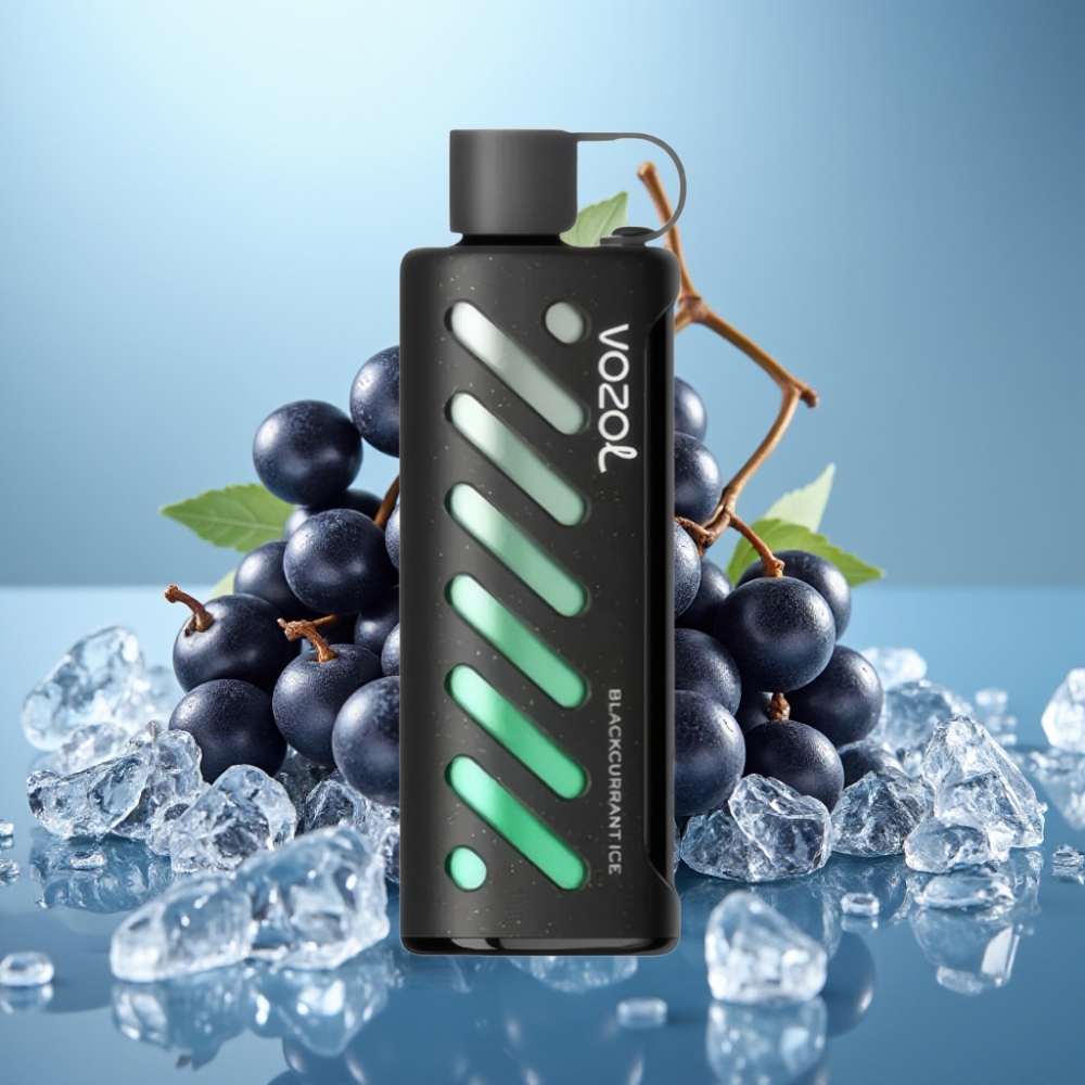 VOZOL Gear Shisha 25000 Puffs Čierne ríbezle ľad s S.i.L.C Tech